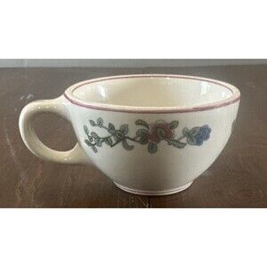 Floral Ceramic Teacup Ye Olde Ivory Buffalo China